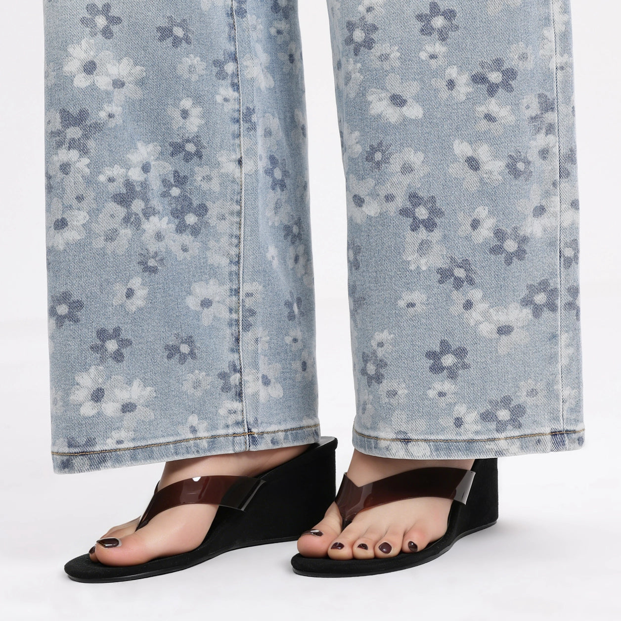 Daisy High-Rise Wide Leg Denim Jeans
