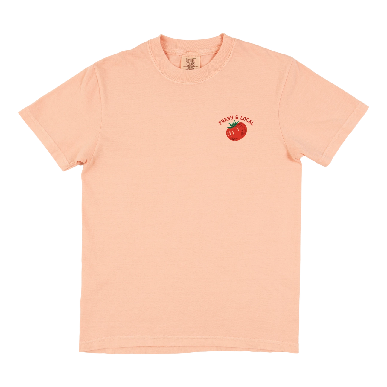 Tomato Farmers Market Tee - Peachy Pink
