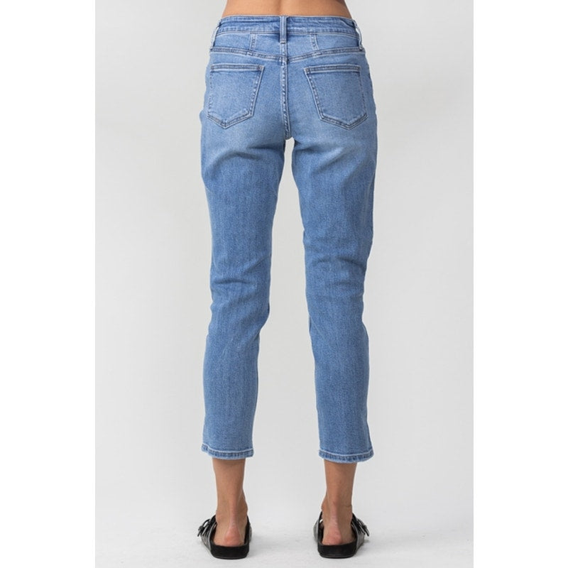 Jelly Jeans High Rise Distressed Mom Denim Jeans