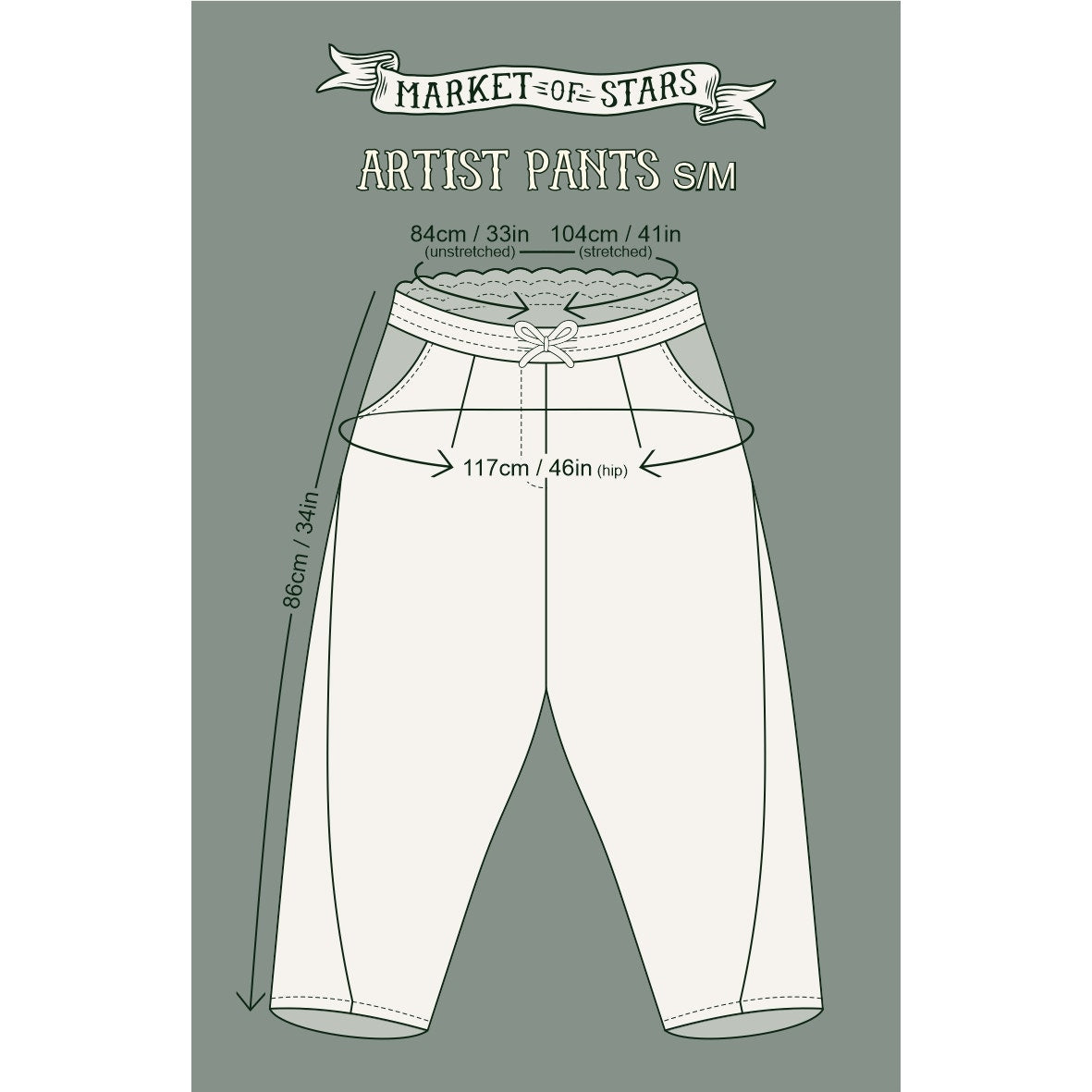 I Dream in Flowers Linen Cropped Artist Pants w/ Bees Floral