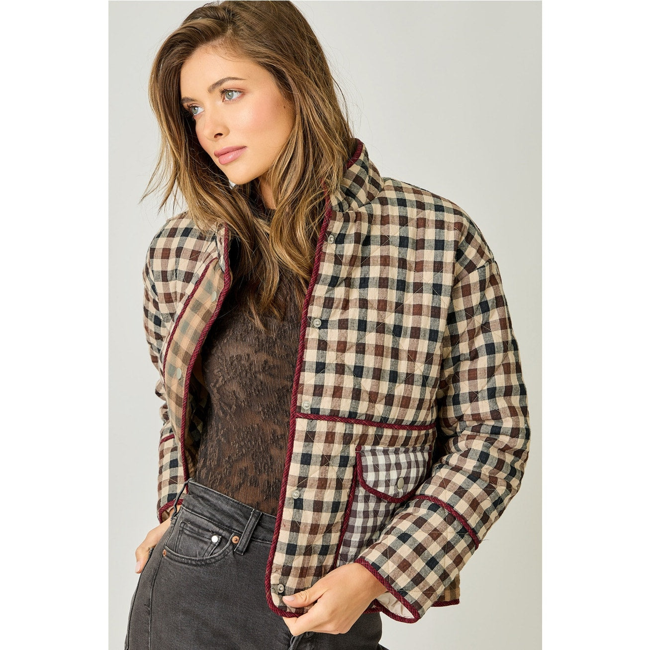 Mixed Media Quilted Jacket