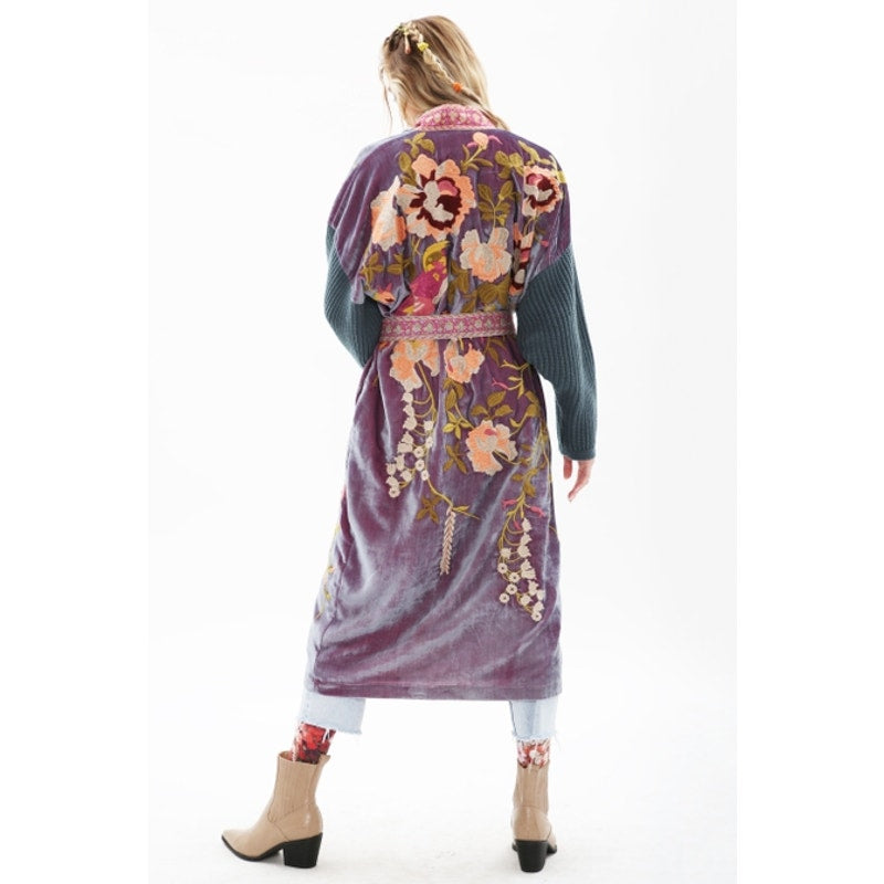 Aratta Grape Jam Something Magical Velvet Coat