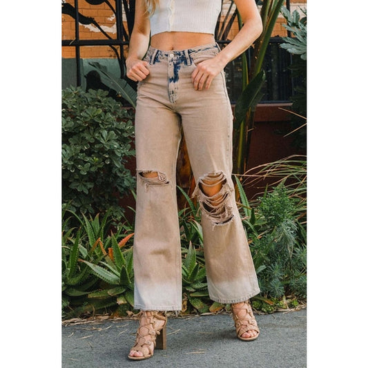 Burnt 90's Vintage Super High Rise Flare Jeans