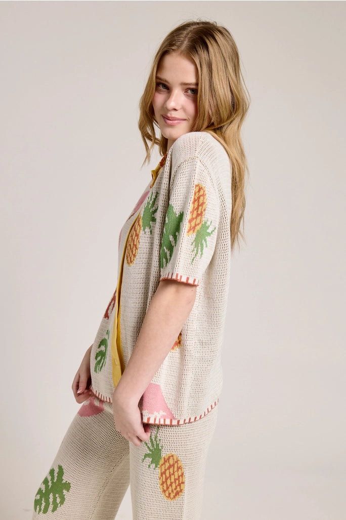 Flamingo Knit Top