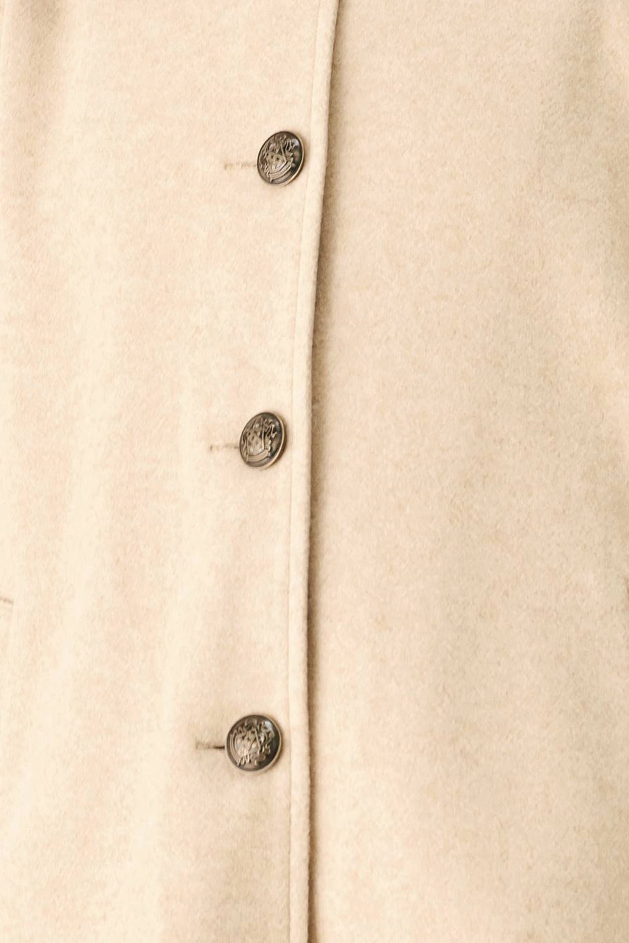 Taupe Solid Woven Capelet Jacket