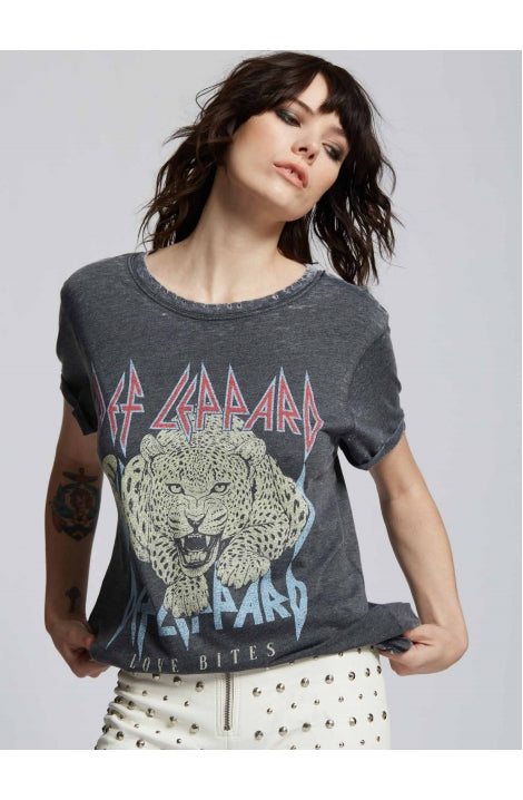 Def Leppard Love Bites Burnout Tee