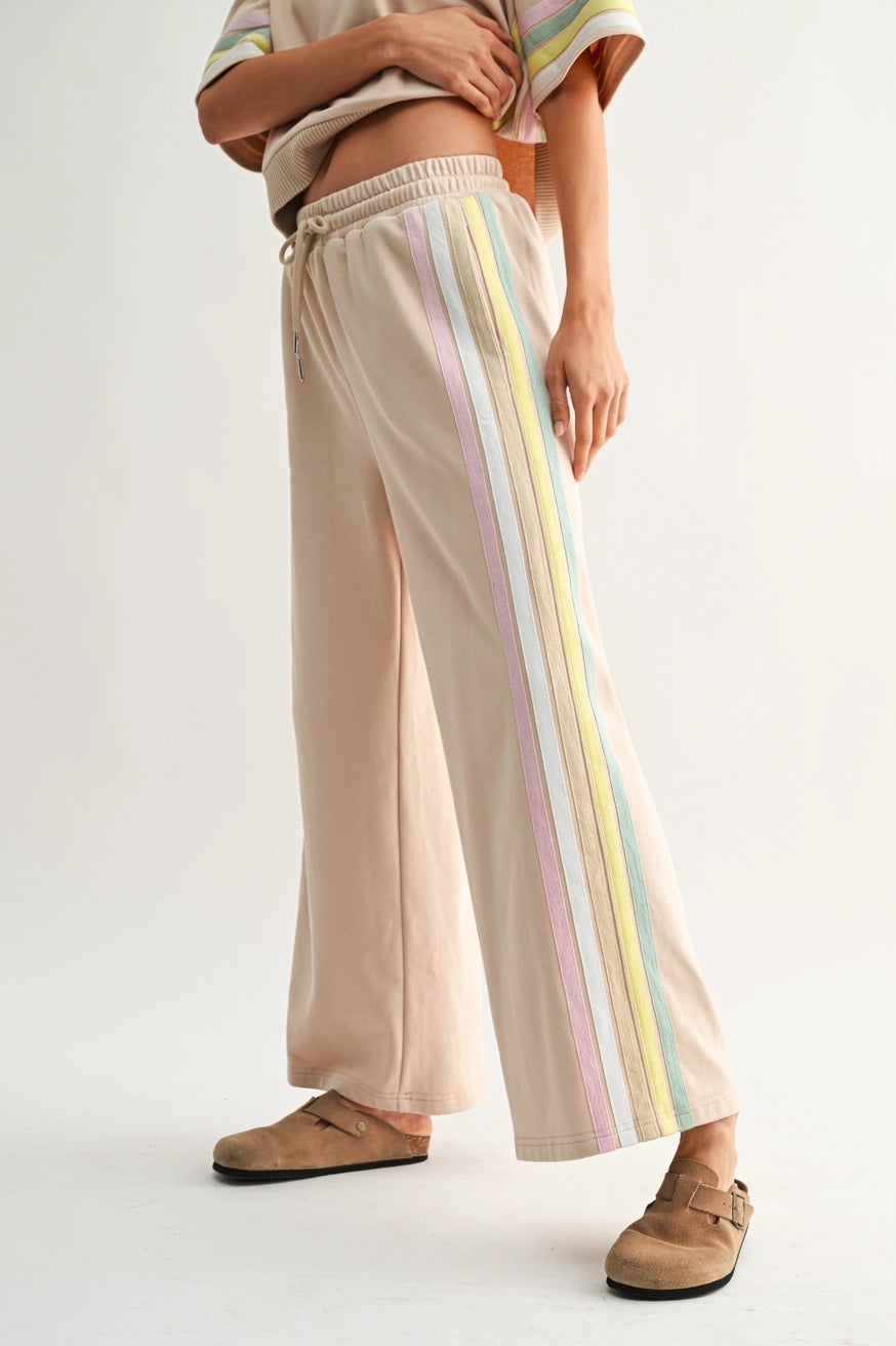 Game Day Pastel Stripe Lounge Pants