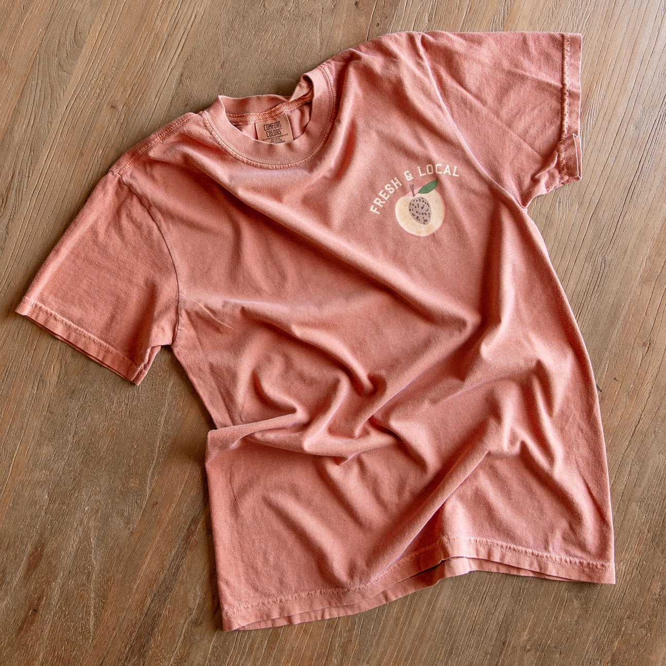 Peach Farmers Market Tee - Yam