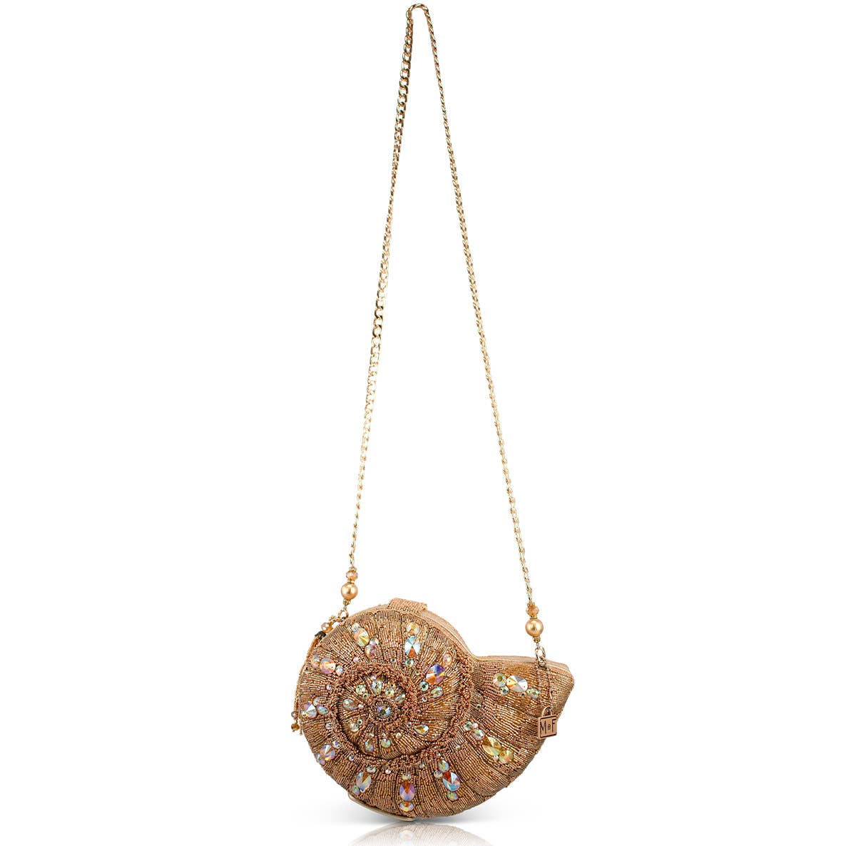 Mary Frances Gold Coast Sea Shell Shaped Crossbody Handbag