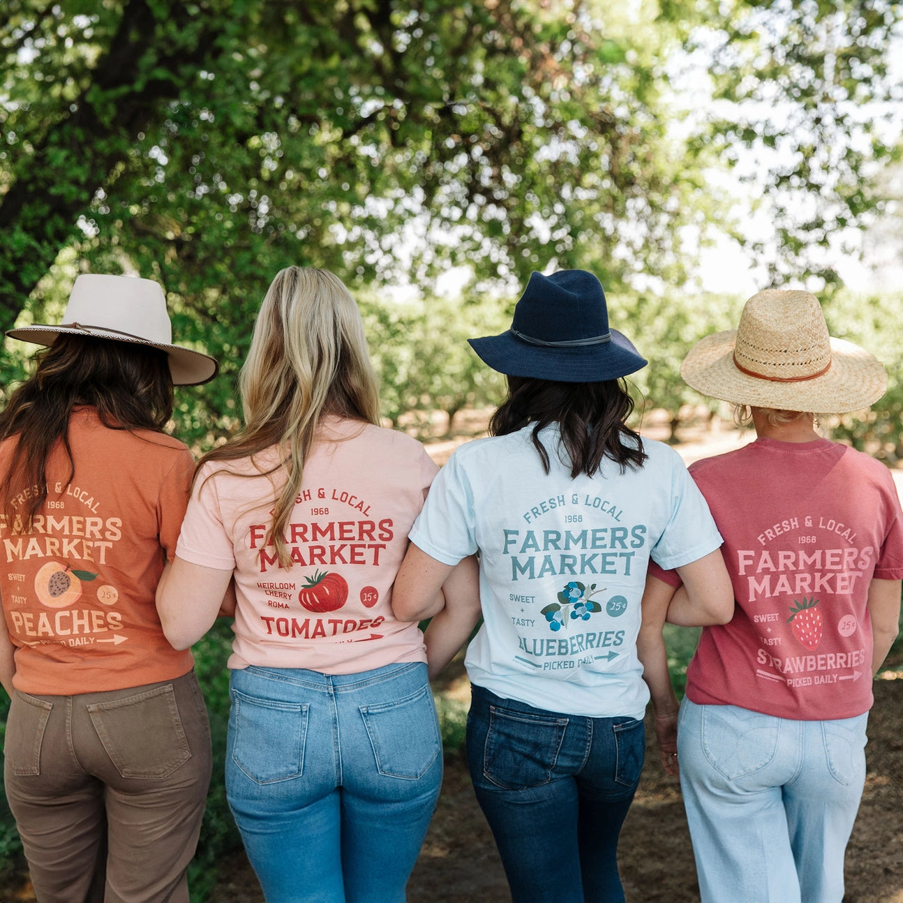 Blueberry Farmers Market Tee - Chambray
