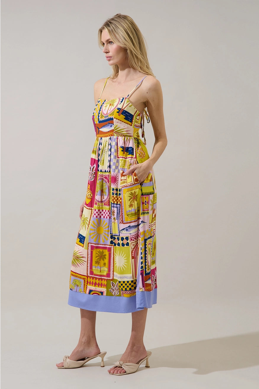 Senia Midi Dress Talmar Postcard