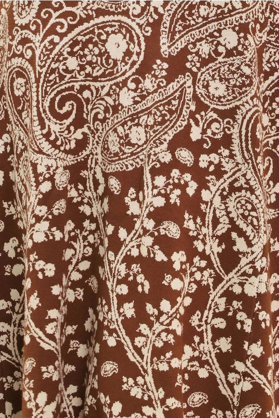 Jacquard Knit Sweater Midi Dress