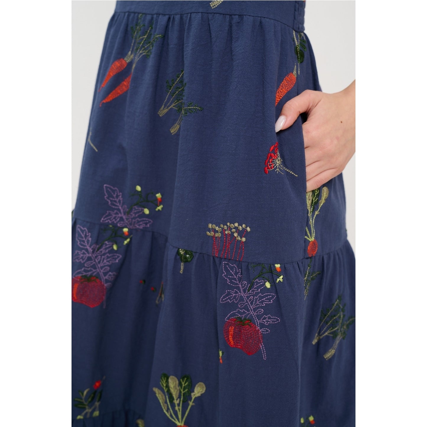 Veggie Garden Embroidered Dress