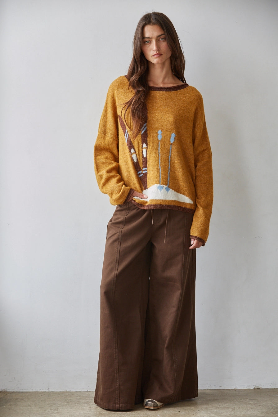 Ski the Slopes Pullover Jacquard Sweater