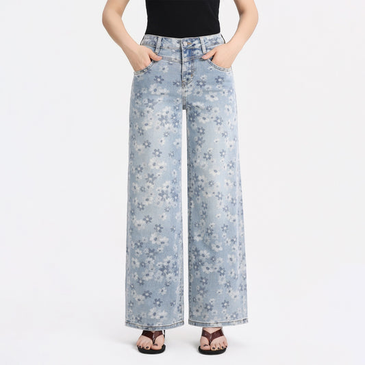 Daisy High-Rise Wide Leg Denim Jeans