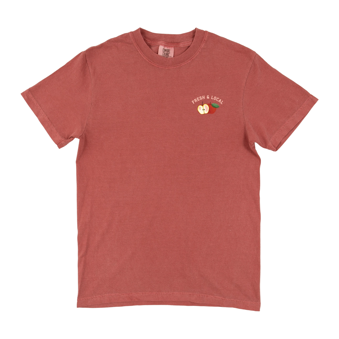 Apple Farmers Market Tee - Crimson