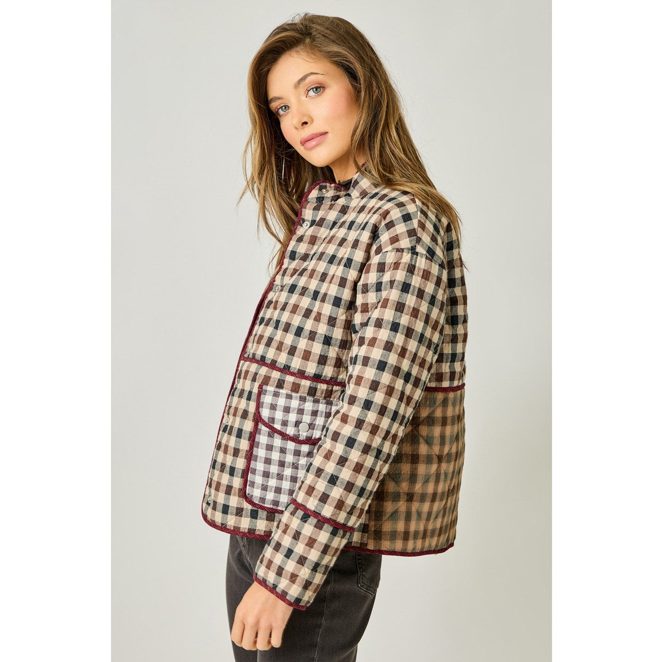 Mixed Media Quilted Jacket