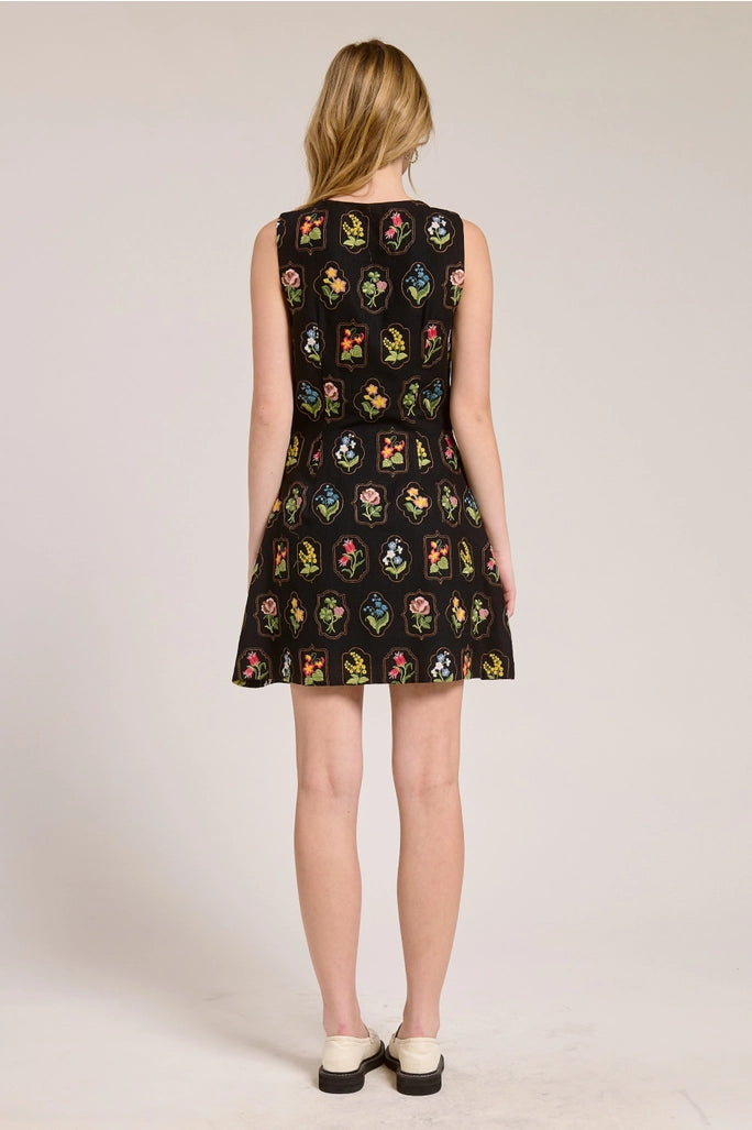Floral Print Shift Mini Dress