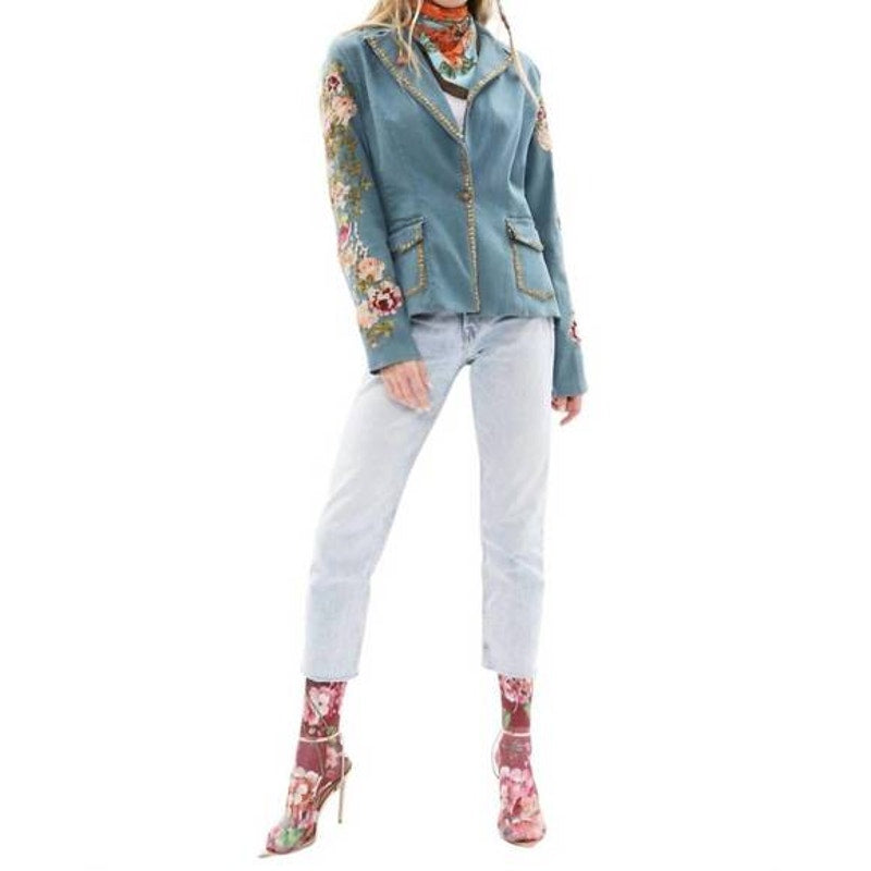 Aratta Time to Shine Denim Wash Blazer
