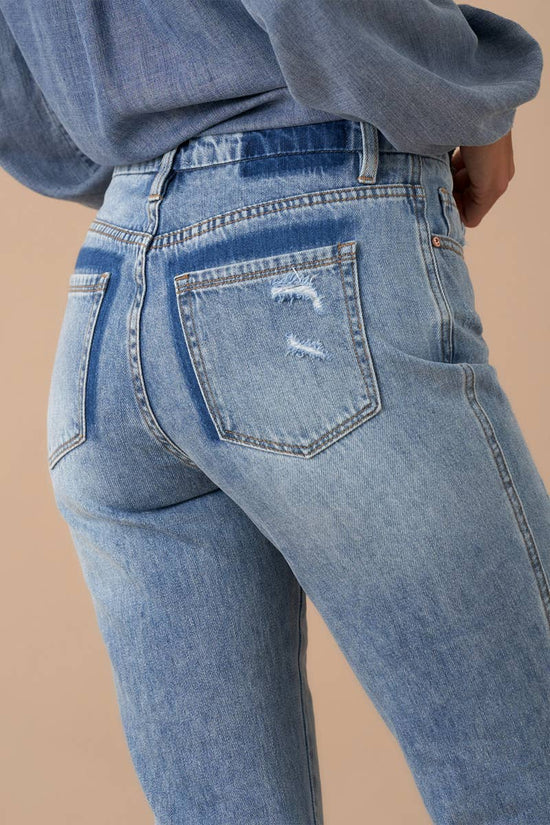 Insane Gene Mid-Rise Boyfriend Crop Flare Jeans