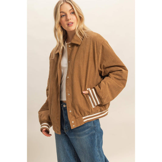 Corduroy Varsity Jacket