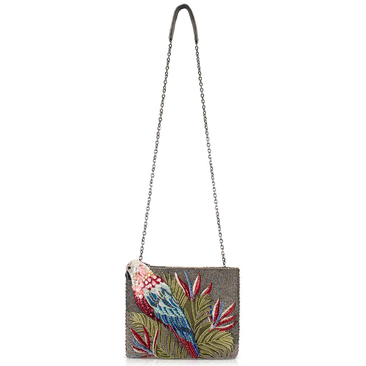 Mary Frances Rainforest Parrot Colorful Handbag