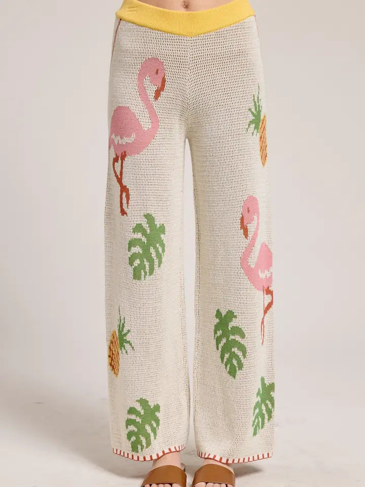 Flamingo Knit Pants