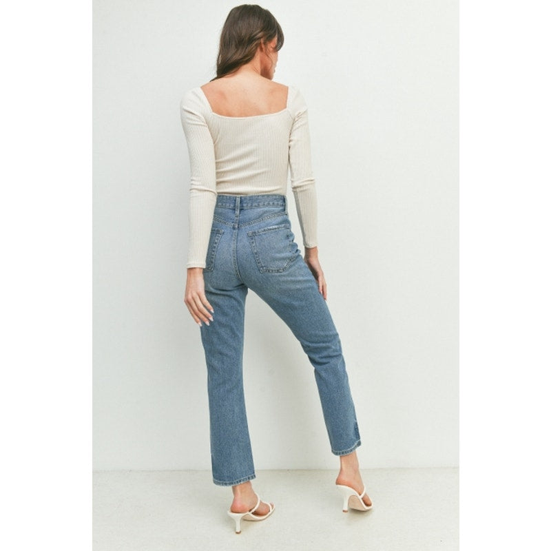 JBD Dani High Rise Retro Straight Denim Jeans