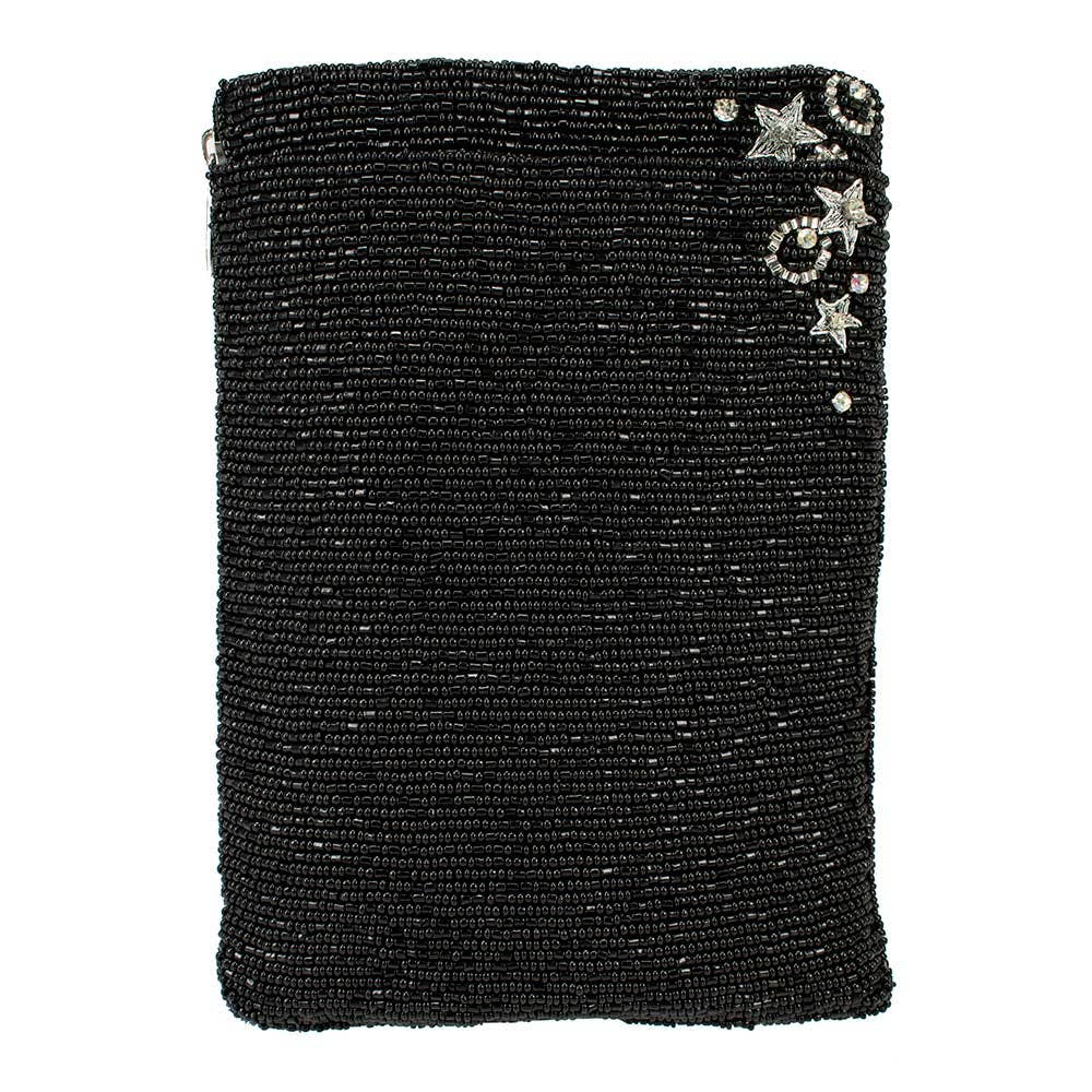 Mary Frances Bubbly Mini Beaded Champagne Bottle Crossbody Handbag