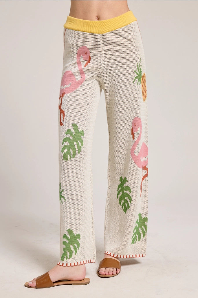 Flamingo Knit Pants