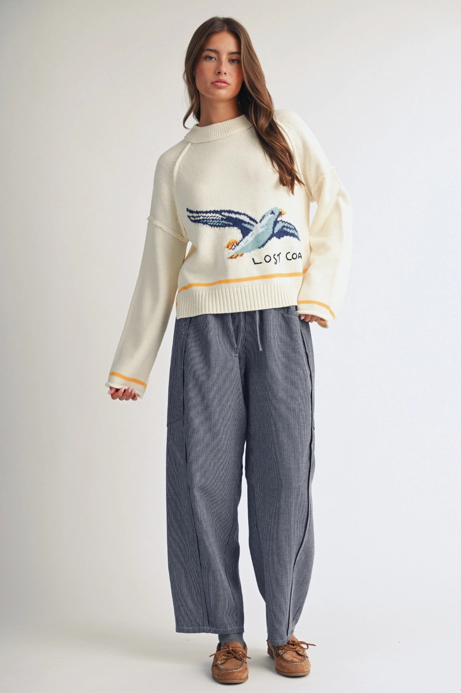 Lost Coast Seagull Graphic Sweater