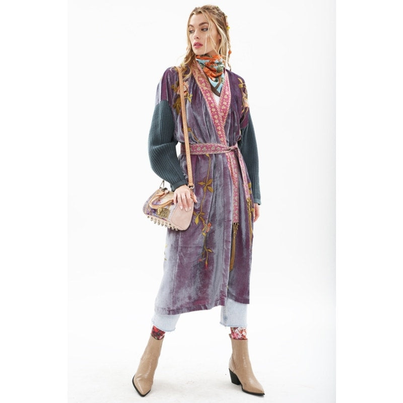 Aratta Grape Jam Something Magical Velvet Coat