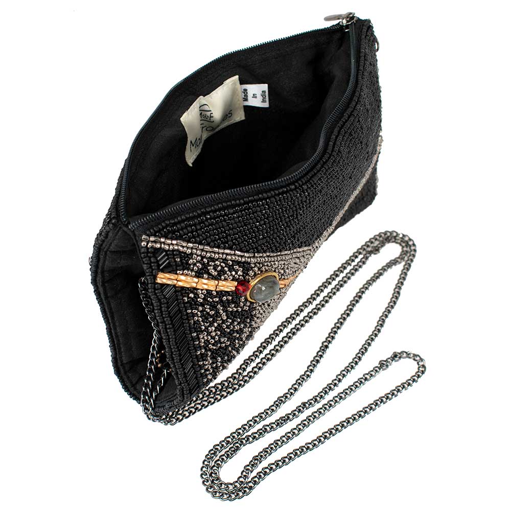 Mary Frances Make It Dirty Beaded Martini Glass Crossbody Phone Bag