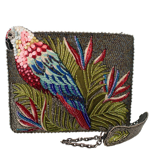 Mary Frances Rainforest Parrot Colorful Handbag