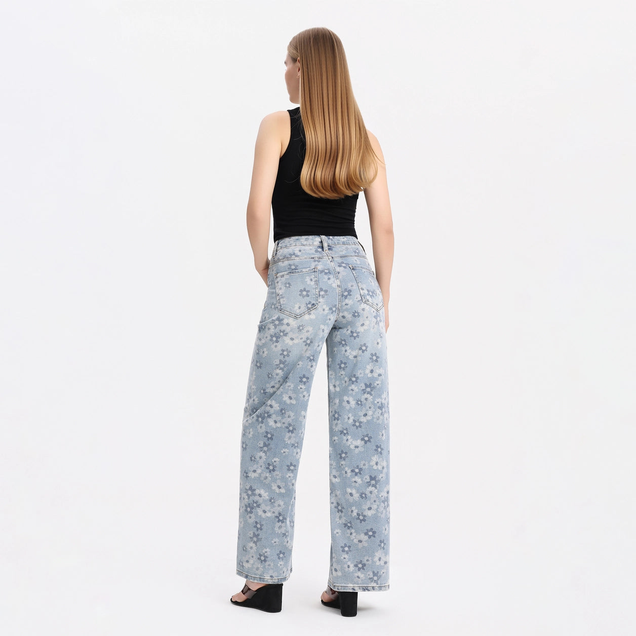 Daisy High-Rise Wide Leg Denim Jeans