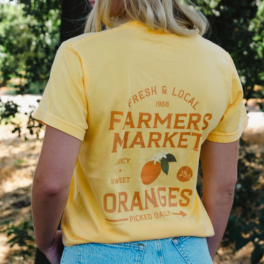 Orange Farmers Market Tee - Citrus