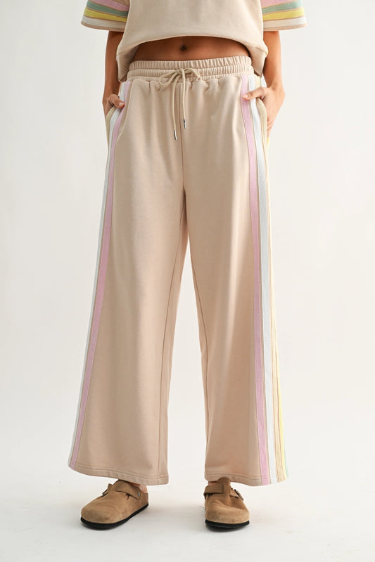 Game Day Pastel Stripe Lounge Pants