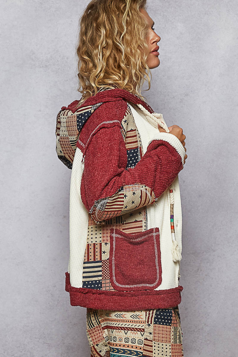 Vintage American Flag Hoodie