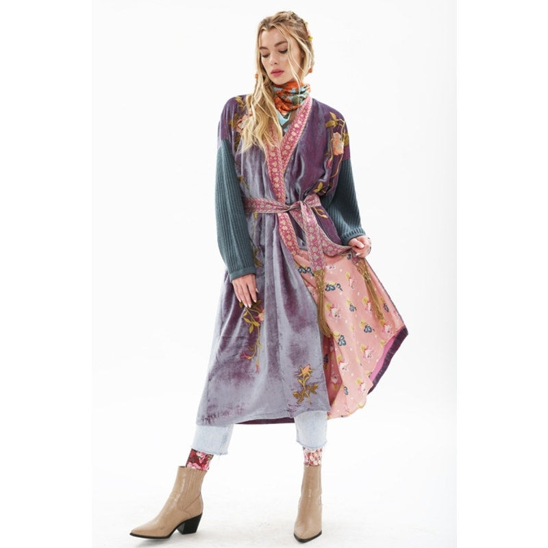 Aratta Grape Jam Something Magical Velvet Coat