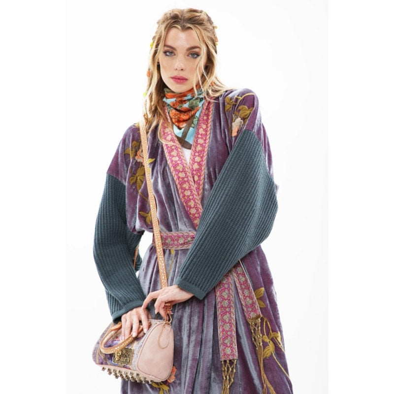 Aratta Grape Jam Something Magical Velvet Coat