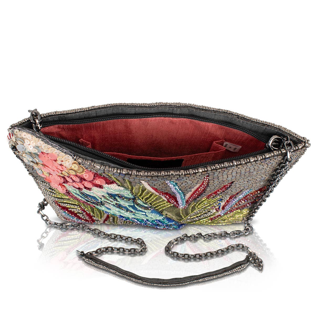 Mary Frances Rainforest Parrot Colorful Handbag