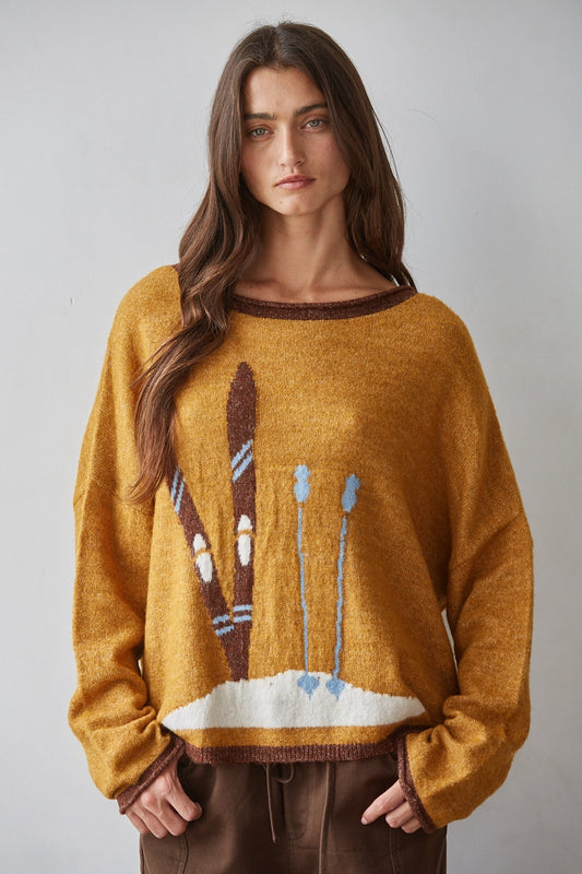 Ski the Slopes Pullover Jacquard Sweater