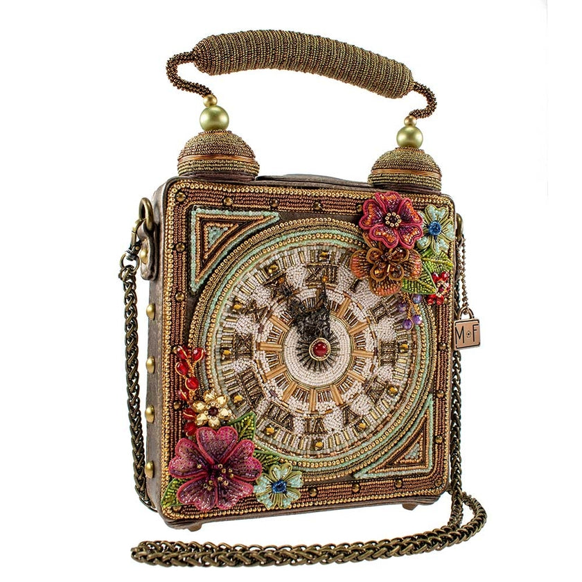 Mary Frances Time of Your Life Top Handle Clock Handbag