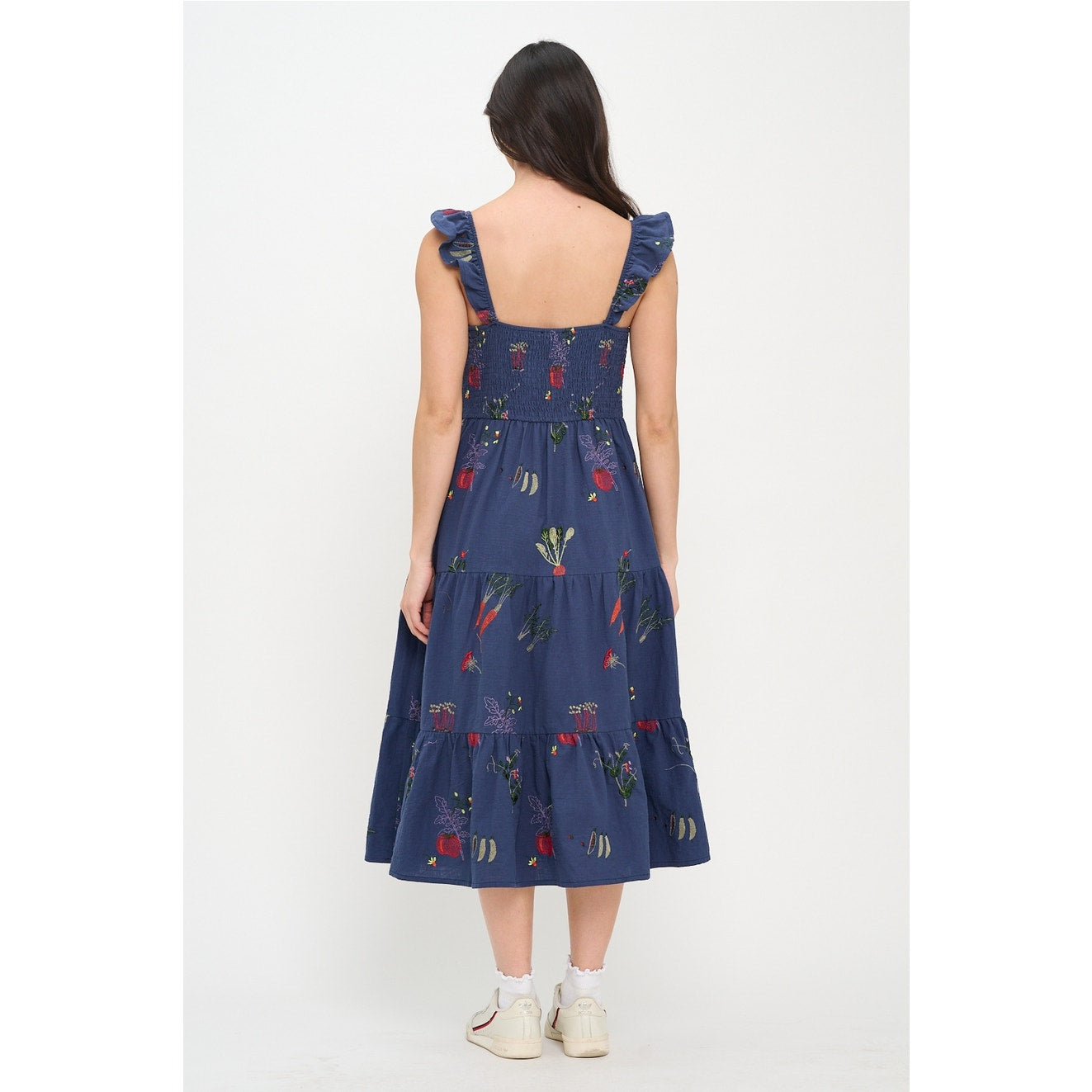 Veggie Garden Embroidered Dress