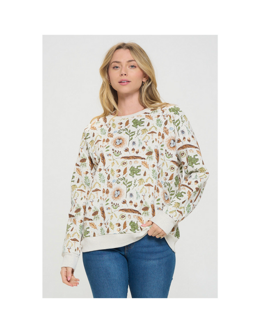Forest Foliage Crew Sweatshirt
