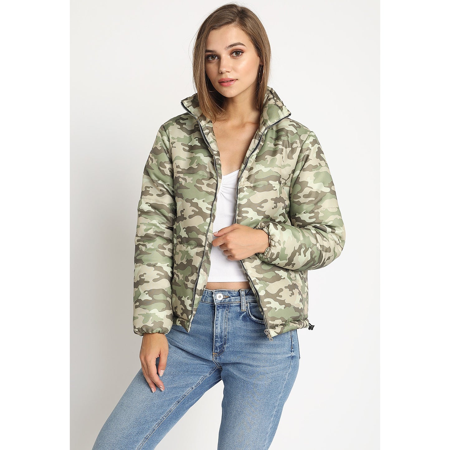 Camo Puffer Jacket - Wild Luxe Boutique