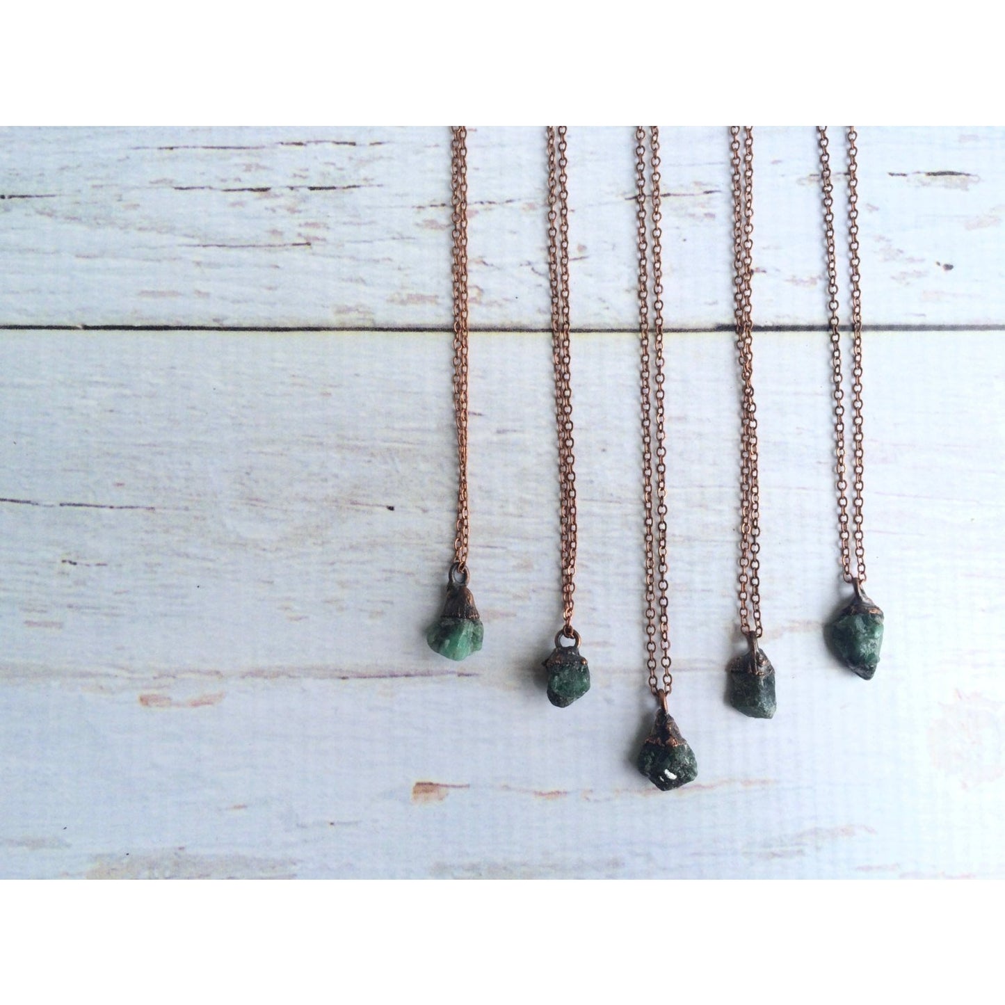 Emerald Electroformed Crystal Necklace - Wild Luxe Boutique