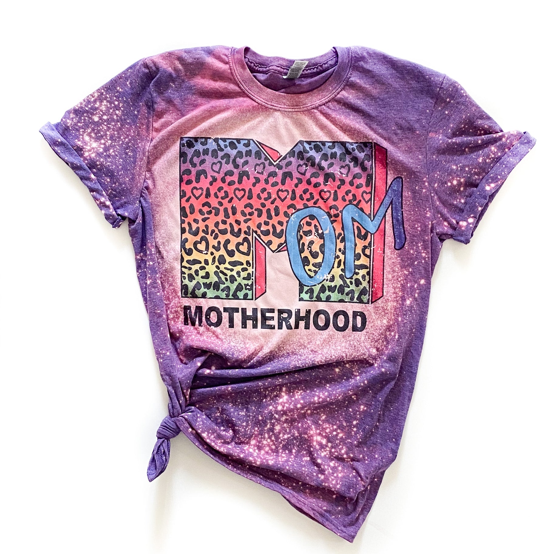 Motherhood MTV Leopard Print "M" Graphic Tee - Wild Luxe Boutique