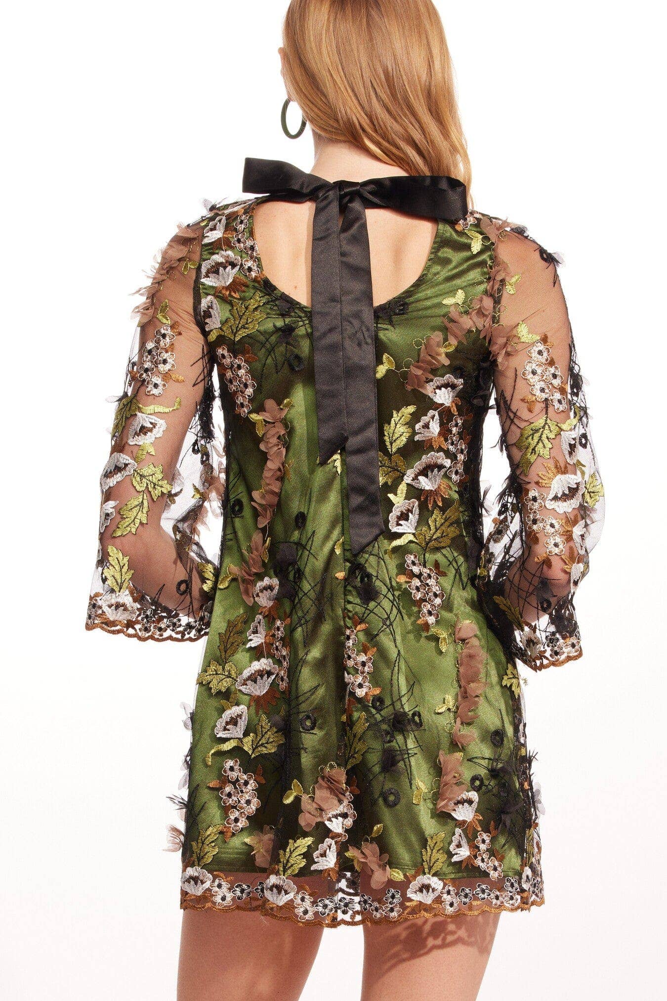 Eva Franco Zuzanna Dress in Emerald Meadow