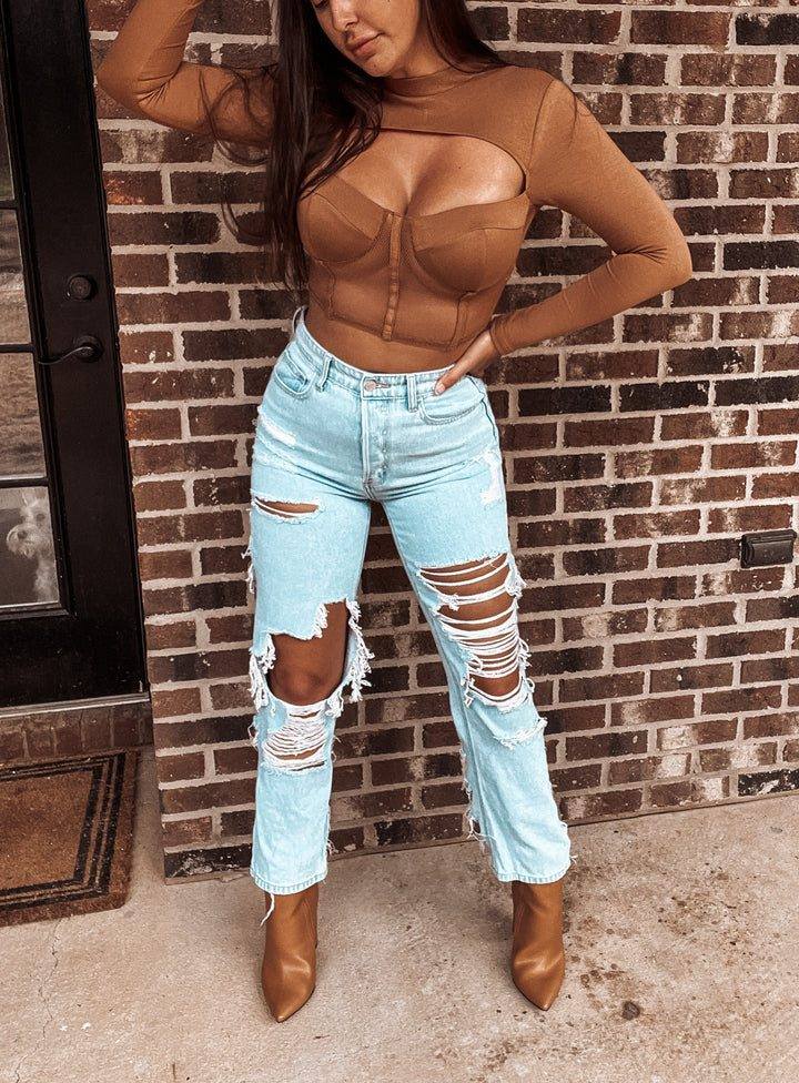 Lala Vintage-Inspired High-Rise 90’s Boyfriend Jeans